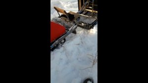 Самодельный Модуль Толкач  (Forza 15 л.с) за 4 тыс рублей МИНИСНЕГОХОД