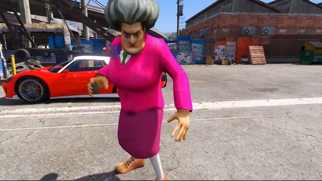 Scary Teacher 3D - Spiderman Adventure. Shark Battle in The Pool ( Nick Rescue )- Game Animation смотреть онлайн