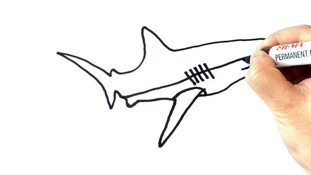 Как нарисовать акулу смотреть онлайн