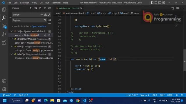 43. Javascript ES6-Features-1