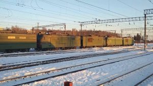 Сплотка электровозов ВЛ10у/ВЛ10к станция Узуново