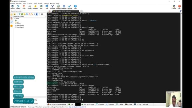 How to create a docker image and push it to the docker hub on AWS EC2 | Docker Hub QuickStart