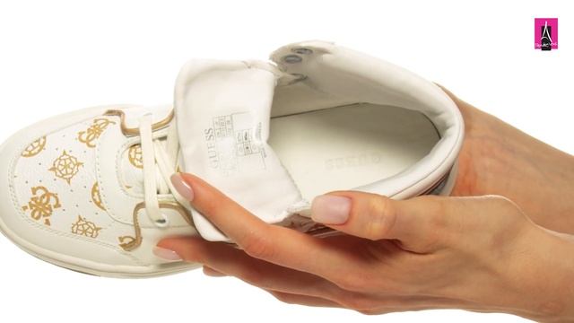 3287493 Видеообзор I Женские кеды высокие GUESS TULLIA смотреть онлайн