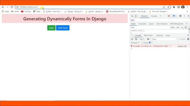 How To Submit Multiple Dynamic Forms In Django And Jquery