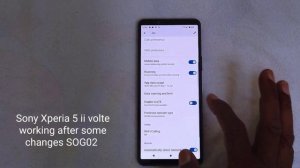 Volte in Sony Xperia 5 ii all sim working