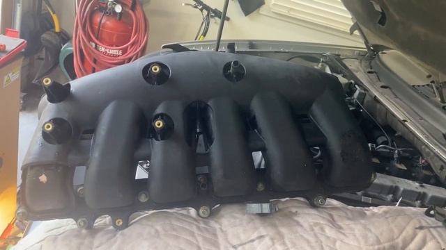 2006 Trailblazer I6 4 2L P0171 Diagnosis and Air Intake manifold gasket repair смотреть онлайн