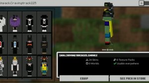 ✅Working Mix Cosmetic Skin pack On Hive Server Minecraft 1.17 Download | By Cravingtrack225 200 Spe