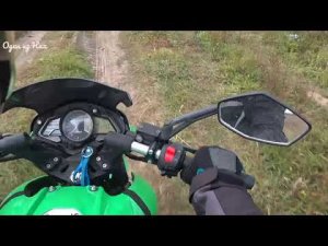 Покатушки на мотоцикле по полям, неожиданная находка.