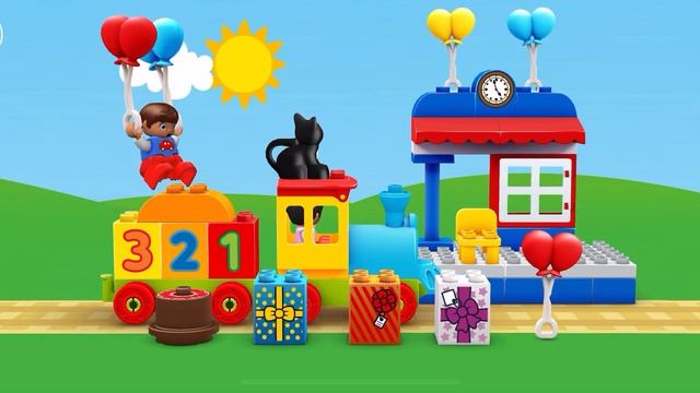 LEGO® DUPLO® WORLD | NUMBER TRAIN: Let your baby discover number symbols! смотреть онлайн