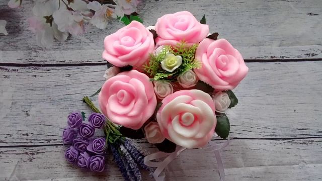 #букеты_из_мыла Мыло ручной работы!)))Цветы из мыла///flowers From Soap!!!