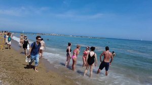 Barcelona Beach Walk - SPAIN - Sant Miguel Beach - May 2022