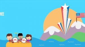 America the Beautiful Lyric Video - The Kiboomers Preschool Songs & Nursery Rhymes