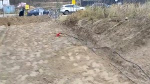 Возведение стенки из подпорных камней Меликонполар 15.11.2021