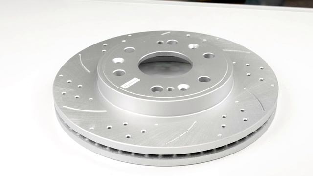 Передний правый перфорированный тормозной диск POWERSTOP Evolution с насечками Артикул: AR8654xr смотреть онлайн