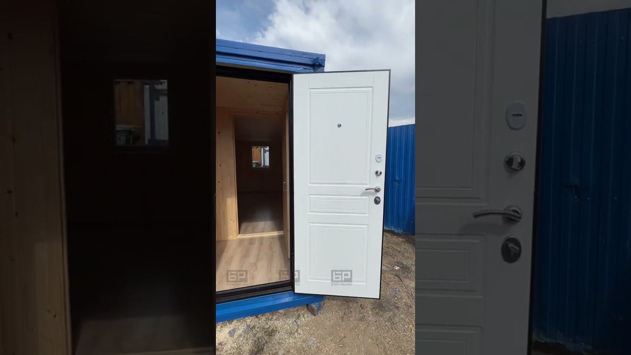 Бытовка БК-2 в вагонке и профлисте 5005 сигнальный синий смотреть онлайн