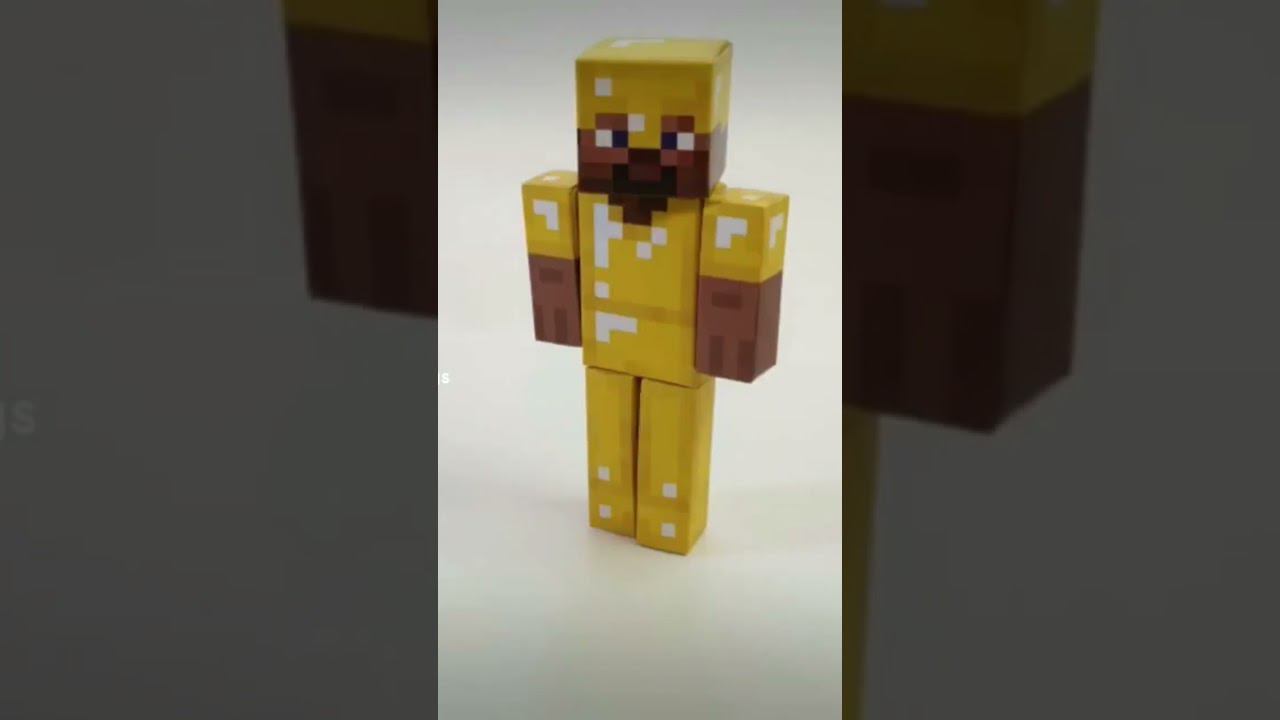 Стив Майнкрафт 3D-игрушка #minecraft #майнкрафт #майнкрафтигрушки
