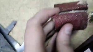 шлифовальный станок из старого якоря и наждачной бумаги