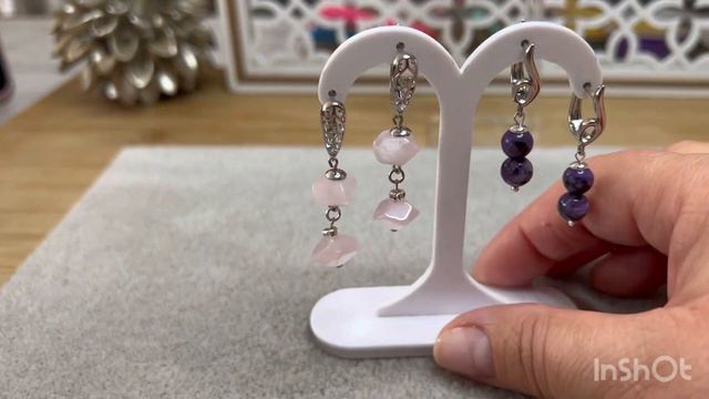 Предлагаю вам 🫴Мои новые работы Серьги из натуральных камней 💎 смотреть онлайн