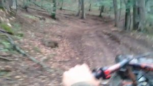 Спуск с горы на мотоблоке
