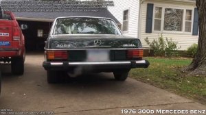 Cold Start Old Diesel Engine MERCEDES-BENZ Smoke and Sound