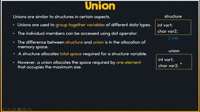 Union & Enumeration in Object Oriented Programming Urdu/Hindi смотреть онлайн