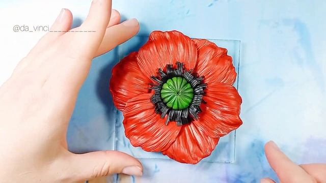 Салфетница Маки из полимерной глины | лепка из полимерной глины | уроки лепки