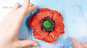 Салфетница Маки из полимерной глины | лепка из полимерной глины | уроки лепки