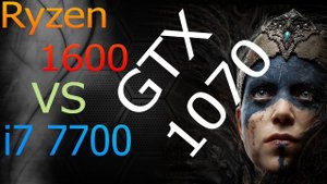 Ryzen 5 1600 vs i7 7700 GTX 1070 in 4 games, 3DMark Test 1080p