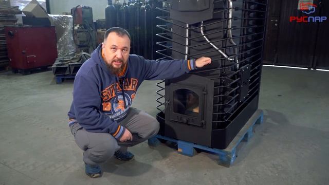 Печь для бани с ПАРОГЕНЕРАТОРОМ. Первая ШАХТНАЯ печь для коммерческой бани Тройка МК смотреть онлайн