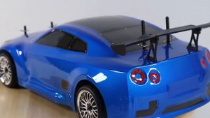 RC NITRO Nissan Skyline GTR by HSP Unboxing and Test Drive