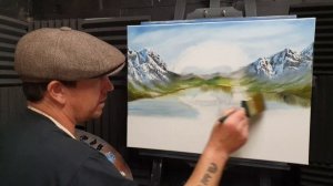 BOB ROSS BIRTHDAY- THE HAPPY TREE #bobross #paletteknife #mountains