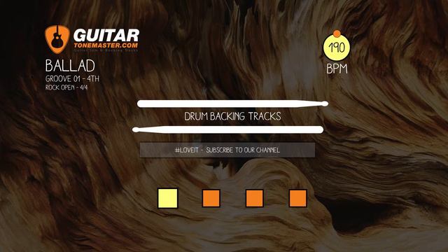 Ballad Drum Metronome Track 190BPM смотреть онлайн