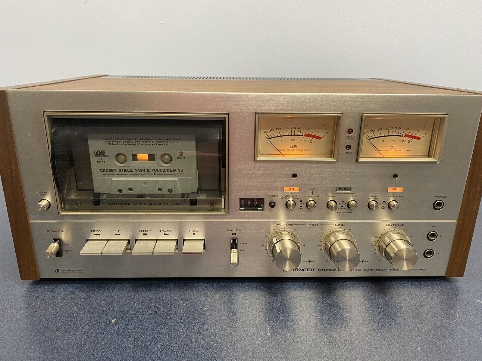 Винтажная кассетная дека Pioneer CT-F9191-ЯПОНИЯ-1975-год