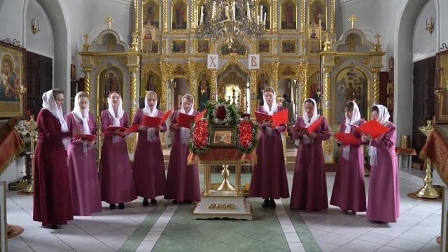 Тропарь Пасхи, Народный ансамбль духовного пения Надежда, академический вокал, 28.04.2022г смотреть онлайн
