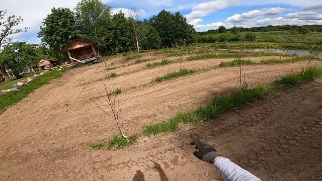 БЫЛ САД И НЕТ САДА ! ПОЛЕ ГОТОВО ! АВТОПОЛИВ В ТЕПЛИЦУ ! [Жизнь в деревне] смотреть онлайн