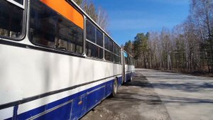 Екатеринбург | Поездка на Икарусе 283.10 по маршруту " Институт Связи - Озеро Чусовское".