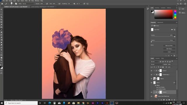 Make Fashion Flyer Using Gradient Tool in Photoshop смотреть онлайн