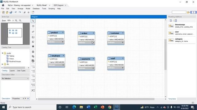 How To Create Simple EER Diagram In MySQL Workbench