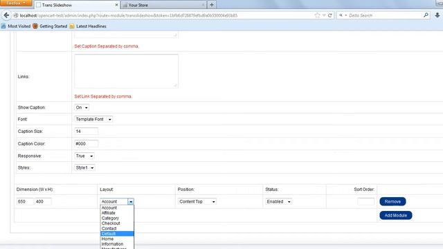 Trans Slideshow Opencart Module смотреть онлайн