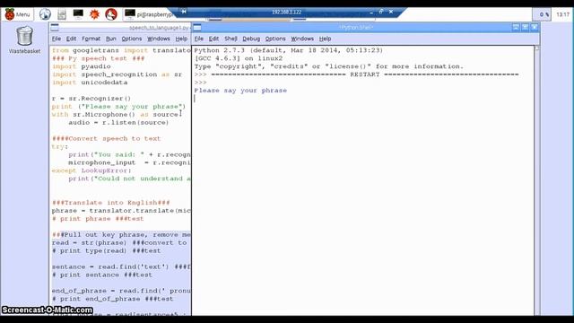 Raspberry Pi Translation Code: Examples смотреть онлайн