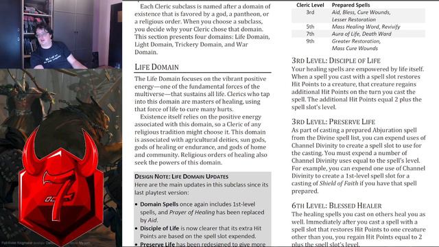 Demons of One DD: PHB Playtest 6 - Life Domain