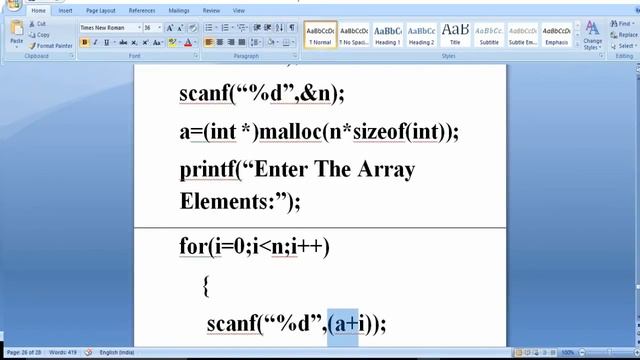 C Language Tutorial || Mr.Narayana Reddy || Arrays , Sorting Techniques, Linear Sort - Part - 48 смотреть онлайн