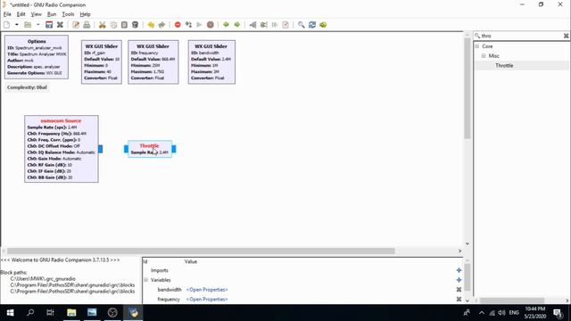 Build Your Own Spectrum Analyzer GNU RADIO Win10