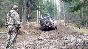 УАЗ Хантер Испытание блокировок 2
