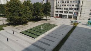 Фонтан у здания МГСУ г.Москва. Производитель ООО "Светозар-Строй"
