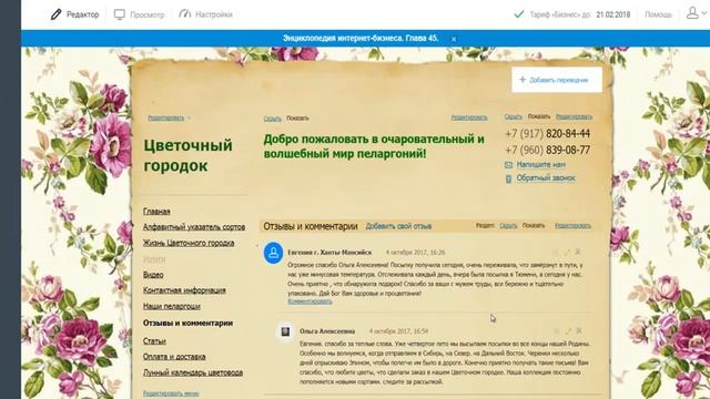 Мой сайт на платформе Nethouse смотреть онлайн