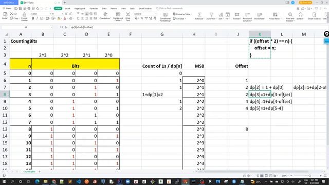 63 - Counting Bits - Final DP solution in Java