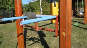Садовые качели из дерева и спортивный комплекс своими руками