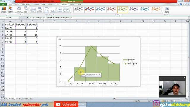 cara membuat histogram dan poligon di excel смотреть онлайн