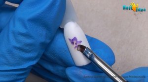 Маникюр РИСУНКИ на ногтях цветы КРОКУСЫ. Роспись и Дизайн ногтей для начинающих. Цветы на ногтях